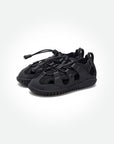 Fisherman Barefoot Sandals - Black On Black - Pyopp Barefoot