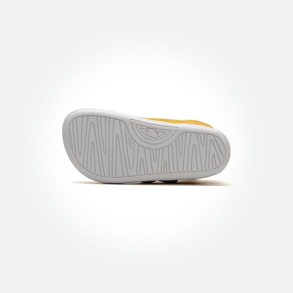 Badii Barefoot Sneakers - Butter Yellow On White - Pyopp Barefoot