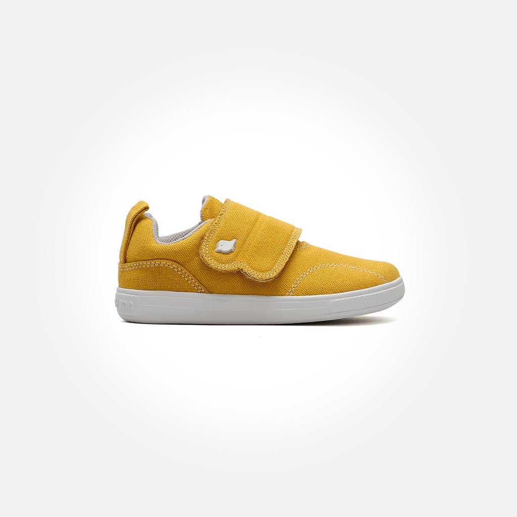 Badii Barefoot Sneakers - Butter Yellow On White - Pyopp Barefoot