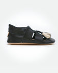 Bora Moccasins Sandals - Black - Pyopp