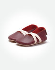 Baby Mary Jane Ballet - Burgundy - Pyopp Barefoot