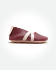 Baby Mary Jane Ballet - Burgundy - Pyopp Barefoot