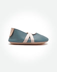 Baby Mary Jane Ballet - Turquoise - Pyopp Barefoot