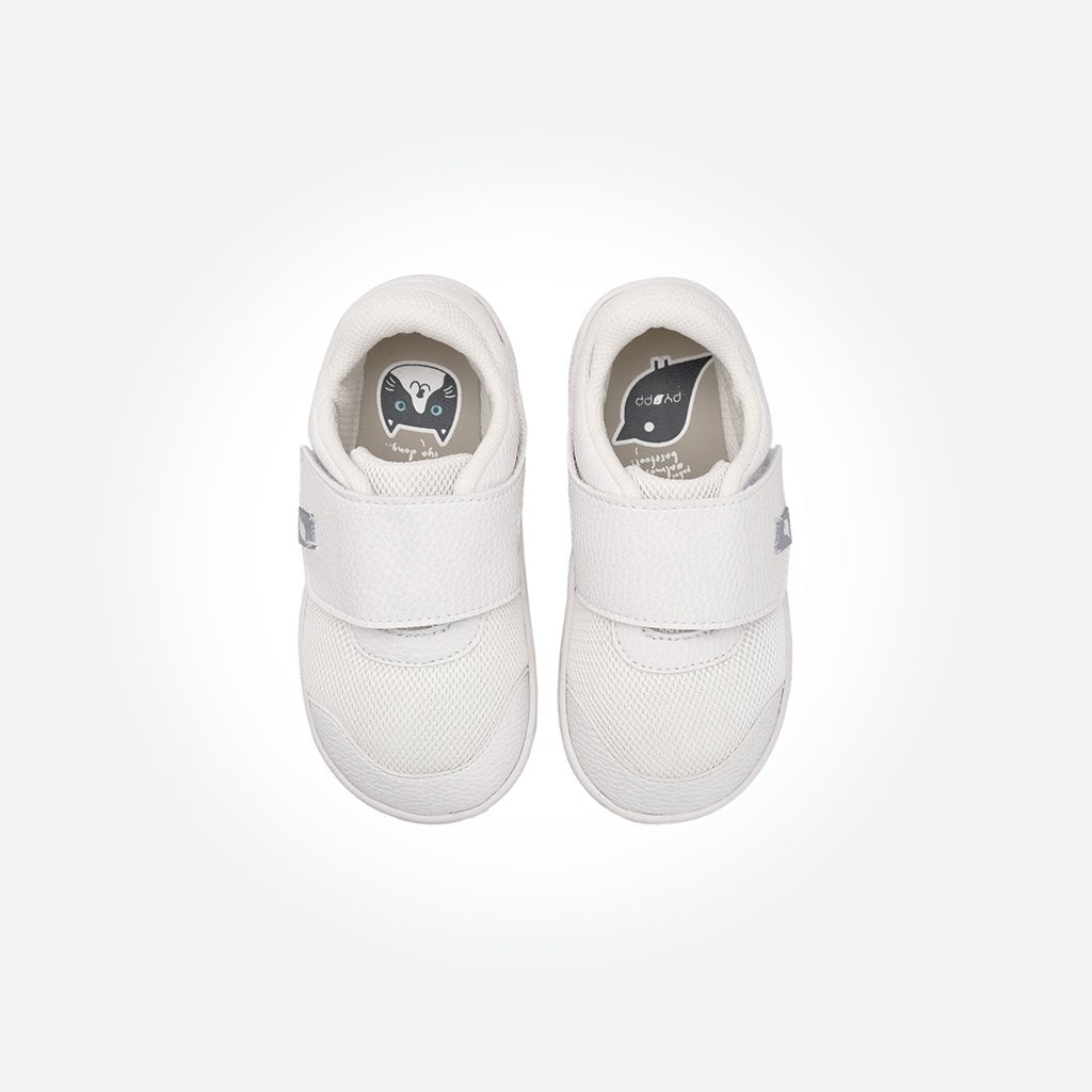 Poco Barefoot Sneakers - White On White - Pyopp Barefoot