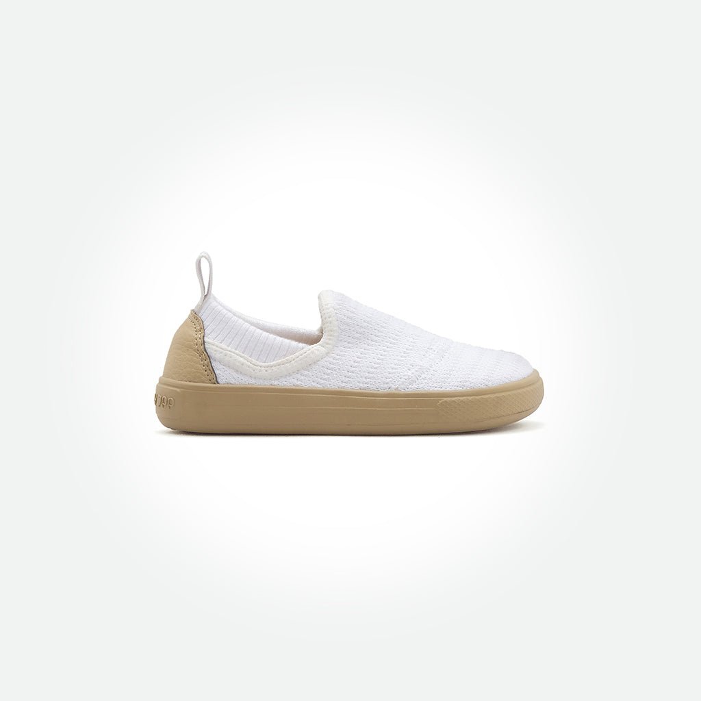 Pyopp Poro Barefoot Sneakers - White On Beige – Pyopp Barefoot